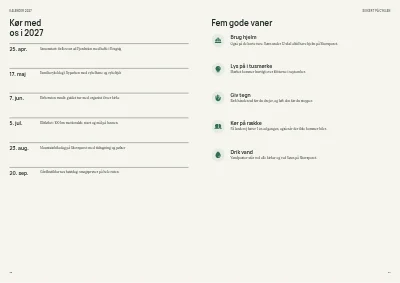 Side 28–29 af Cykelruteguide for turistregion – 32 sider