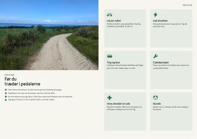 Side 4–5 af Cykelruteguide for turistregion – 32 sider
