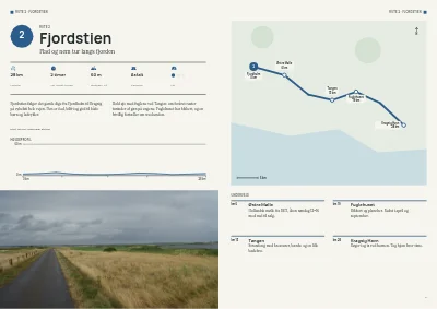 Side 8–9 af Cykelruteguide for turistregion – 32 sider