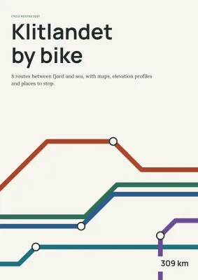 Cycle route guide for a tourist region – 32 pages