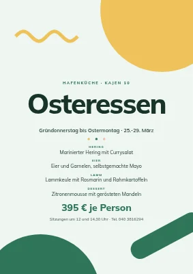 Osterlunch im Restaurant — Poster