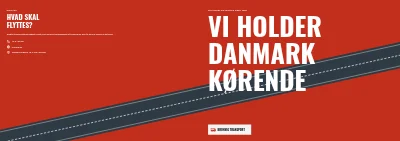 Omslag af Virksomhedsprofil for transportfirma – 20 sider