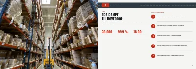 Side 8–9 af Virksomhedsprofil for transportfirma – 20 sider
