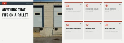 Pages 6–7 of Company profile for a haulage firm – 20 pages