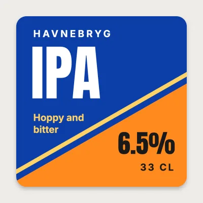 IPA with a slanted edge
