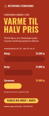 Roll-up til fjernvarme — varme til halv pris
