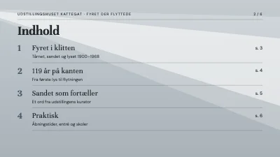 Side 2 af Museumsudstilling — fyret der flyttede