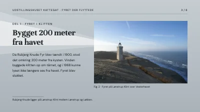 Side 3 af Museumsudstilling — fyret der flyttede
