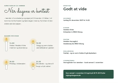Side 2 af Vinterbryllup i kertelys