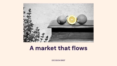 A market that flows