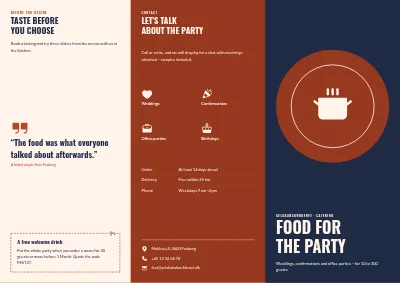Catering for parties
