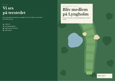 Omslag af Medlemsbrochure for golfklub – 16 sider