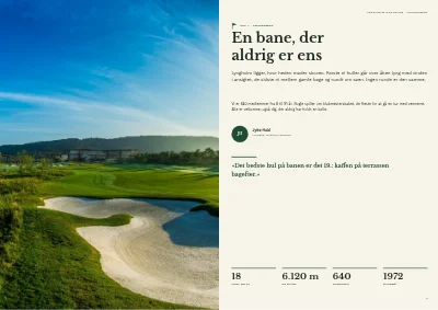 Side 2–3 af Medlemsbrochure for golfklub – 16 sider