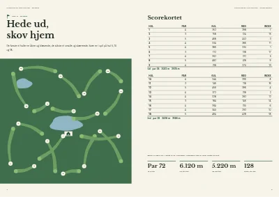 Side 4–5 af Medlemsbrochure for golfklub – 16 sider
