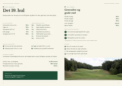 Side 12–13 af Medlemsbrochure for golfklub – 16 sider
