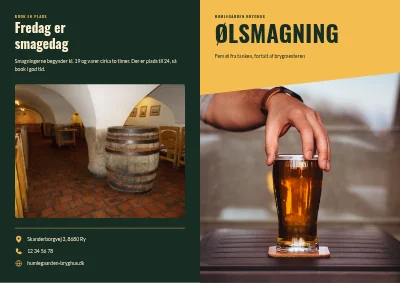 Ølsmagning i bryghuset
