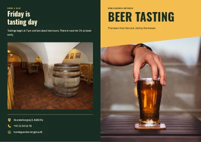 Beer tasting at the brewery