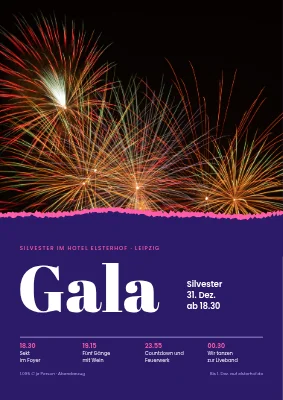 Silvestergala — Feuerwerk und ein gerissener Rand