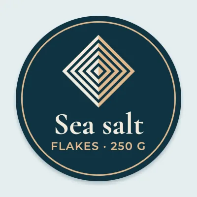 The sea salt crystal