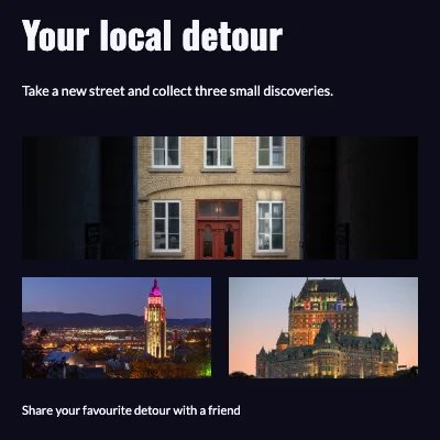 Your local detour · midnight contact