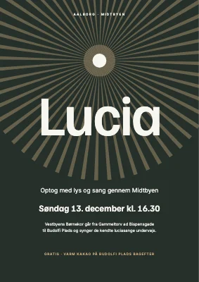 Luciaoptog — lysstråler i mørket