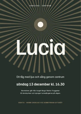 Luciatåg — ljusstrålar i mörkret