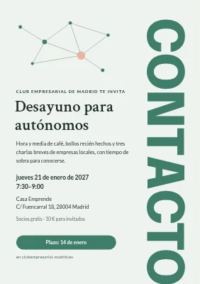 Evento de networking — desayuno para autónomos
