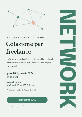 Evento di networking — colazione per freelance