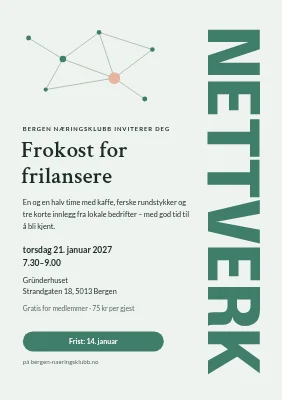 Nettverksarrangement — frokost for frilansere