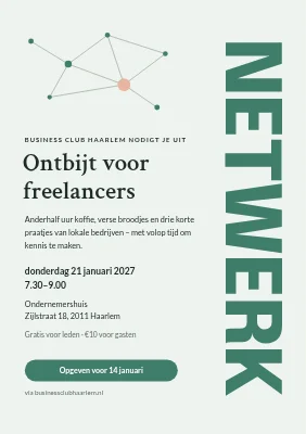 Netwerkevent — ontbijt voor freelancers