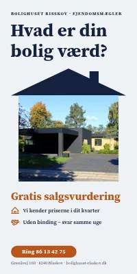 Dørplakat til ejendomsmægler — gratis salgsvurdering