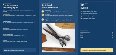 Side 2 af Syværkstedets tekstilkurser