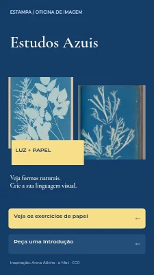 Superfície de impressão — Estudos em azul