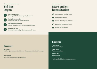 Side 2 af Lægehus: praktisk information