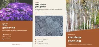 Landscape gardener: garden projects