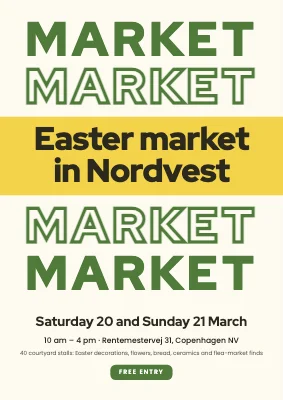 City Easter market — poster