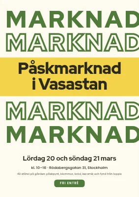 Påskmarknad i Vasastan — Stockholm