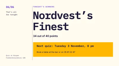 Page 6 of Pub quiz — Tuesday quiz night