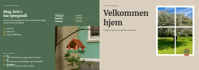 Omslag af Velkomstbrochure for plejecenter – 12 sider