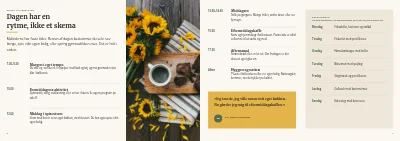 Side 6–7 af Velkomstbrochure for plejecenter – 12 sider