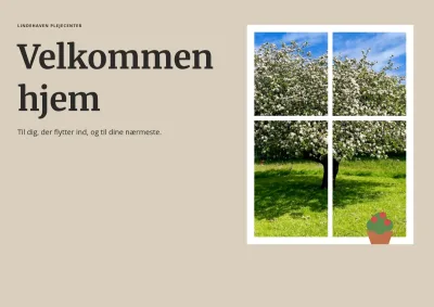 Velkomstbrochure for plejecenter – 12 sider
