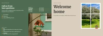 Cover of Welcome brochure for a care home – 12 pages