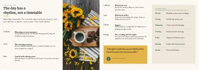 Pages 6–7 of Welcome brochure for a care home – 12 pages