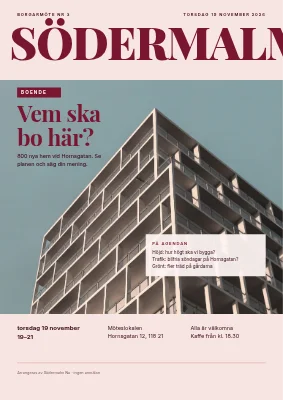 Stadsmöte i Østerbro — tidskriftsomslag