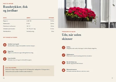 Side 16–17 af Velkomstmappe for sommerhusudlejer – 20 sider