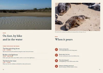 Pages 14–15 of Welcome folder for a holiday home owner – 20 pages