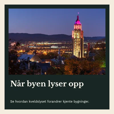 Når byen lyser opp · Bokomslag