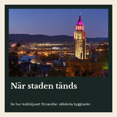 När staden lyser upp · Bokomslag