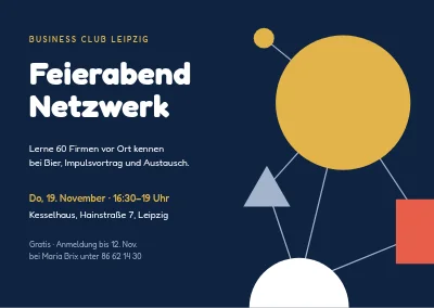 Networking-Event — geometrisches Netzwerk
