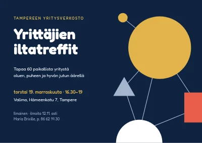Verkostoitumistapahtuma — geometrinen verkosto